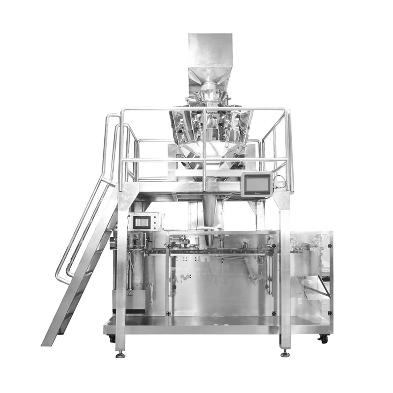 Fully automatic solid bag packaging machine production line