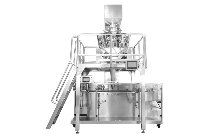 Fully automatic solid bag packaging machine production line