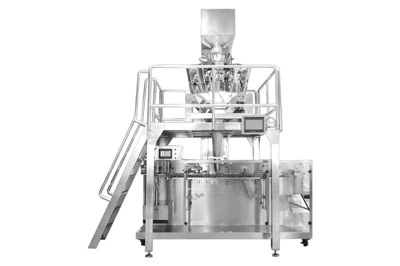 Fully automatic solid bag packaging machine production line