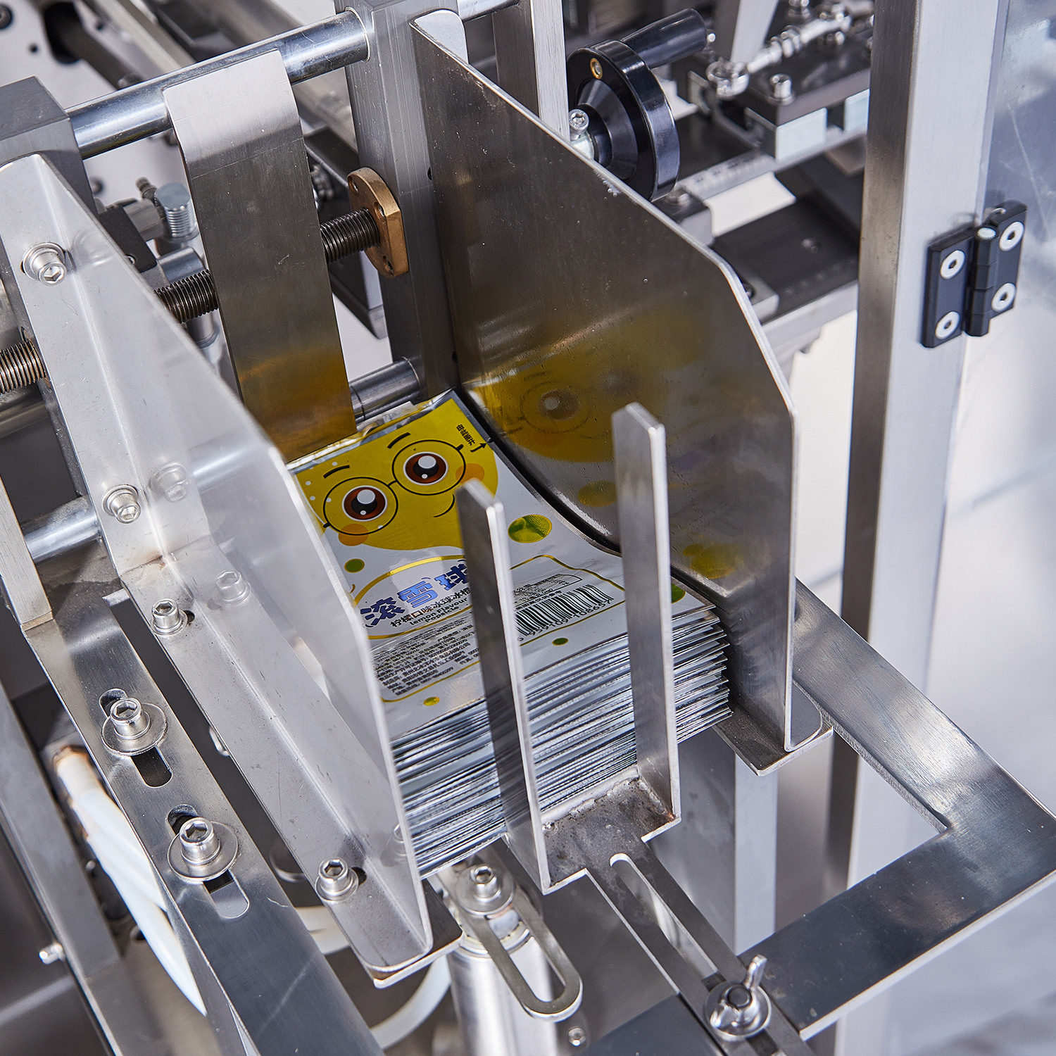Horizontal premade bag powder packing machine with Auger conveyor