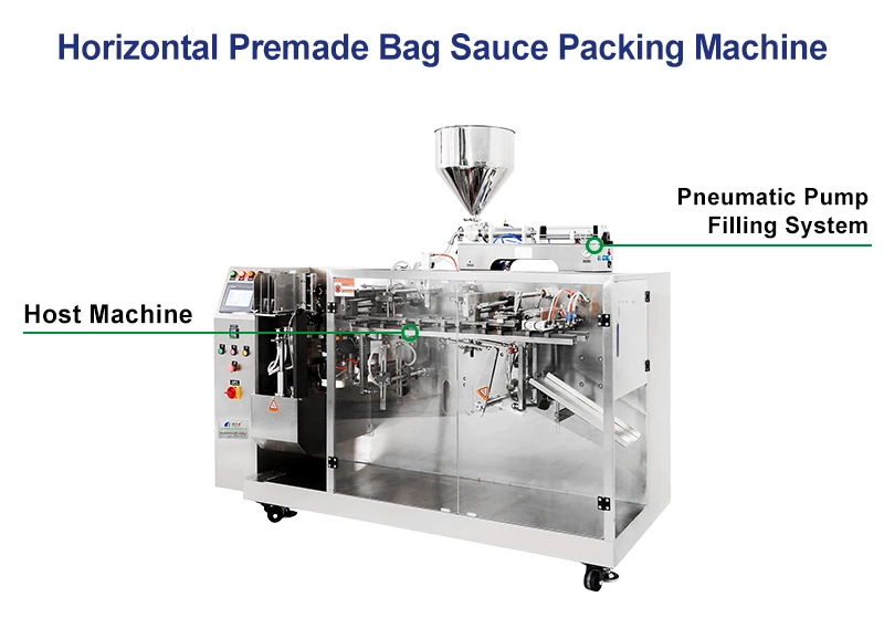 Horizontal Premade Bag Ketchup Packing Machine