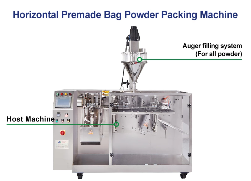 Horizontal Premade Bag Powder Packing Machine